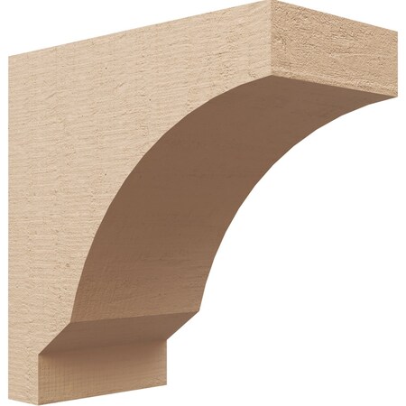 Ekena Millwork 7"W x 14"D x 14"H Classic Moab Rough Cedar Woodgrain TimberThane Corbel, Primed Tan CORUR07X14X14MOARCPR
